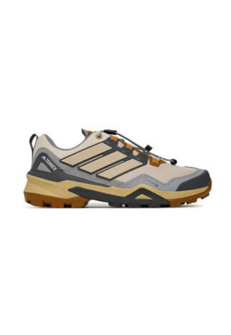 Pantofi sport, cu logo si sireturi, pentru trekking