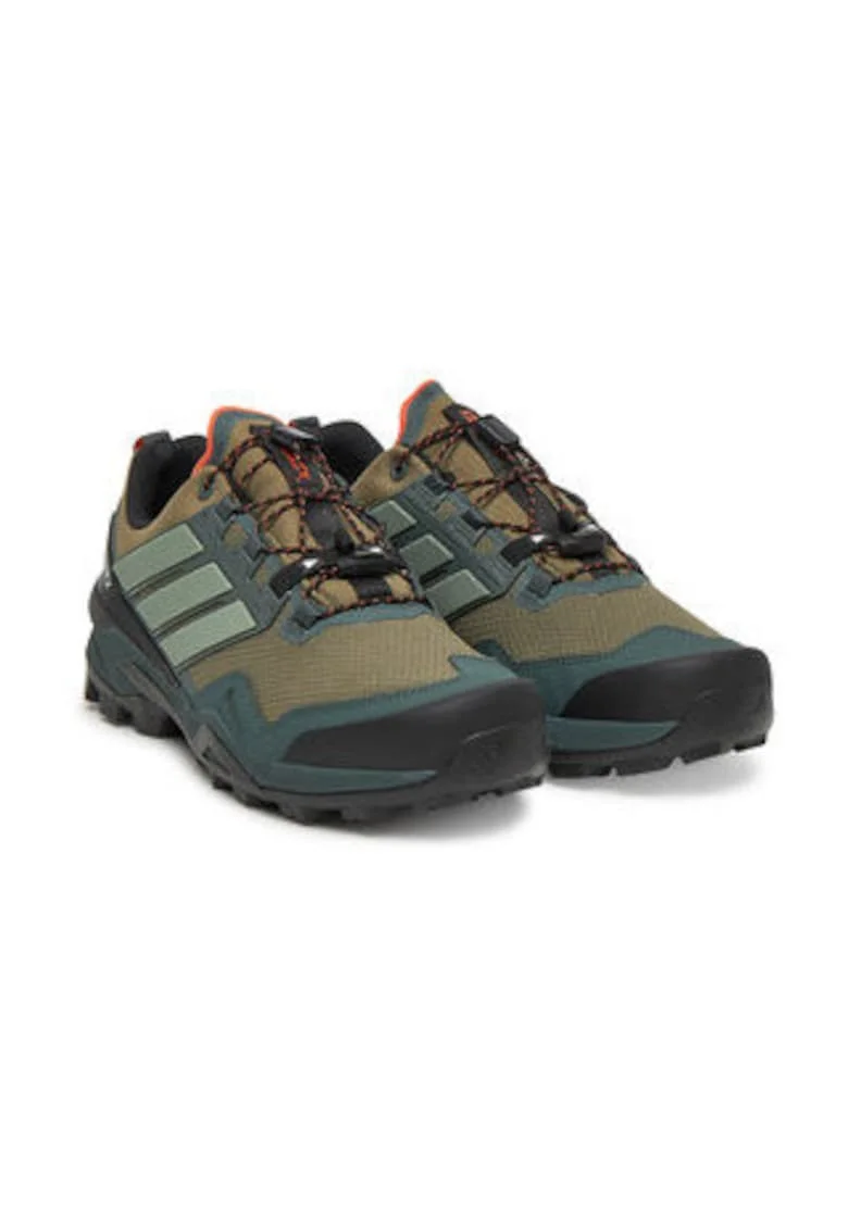Pantofi sport din material textil, cu logo si sireturi