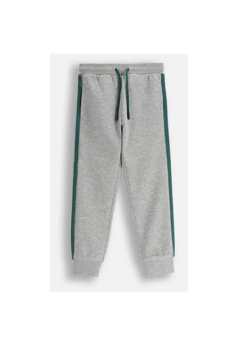 Pantaloni sport cu benzi contrastante