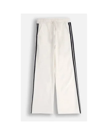 Pantaloni sport cu benzi contrastante si buzunare oblice