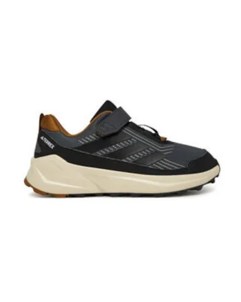 Pantofi sport cu talpa contrastrastanta si banda velcro, pentru trekking