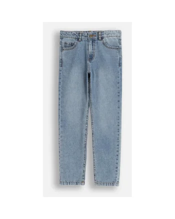 Blugi regular fit cu aspect decolorat