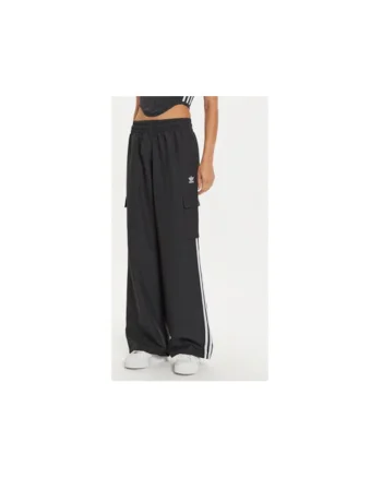 Pantaloni de trening cu croiala ampla si buzunare laterale