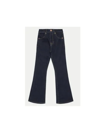 Blugi bootcut cu model uni