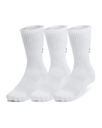 Set de sosete lungi pentru fitness - 3 perechi, Alb murdar
