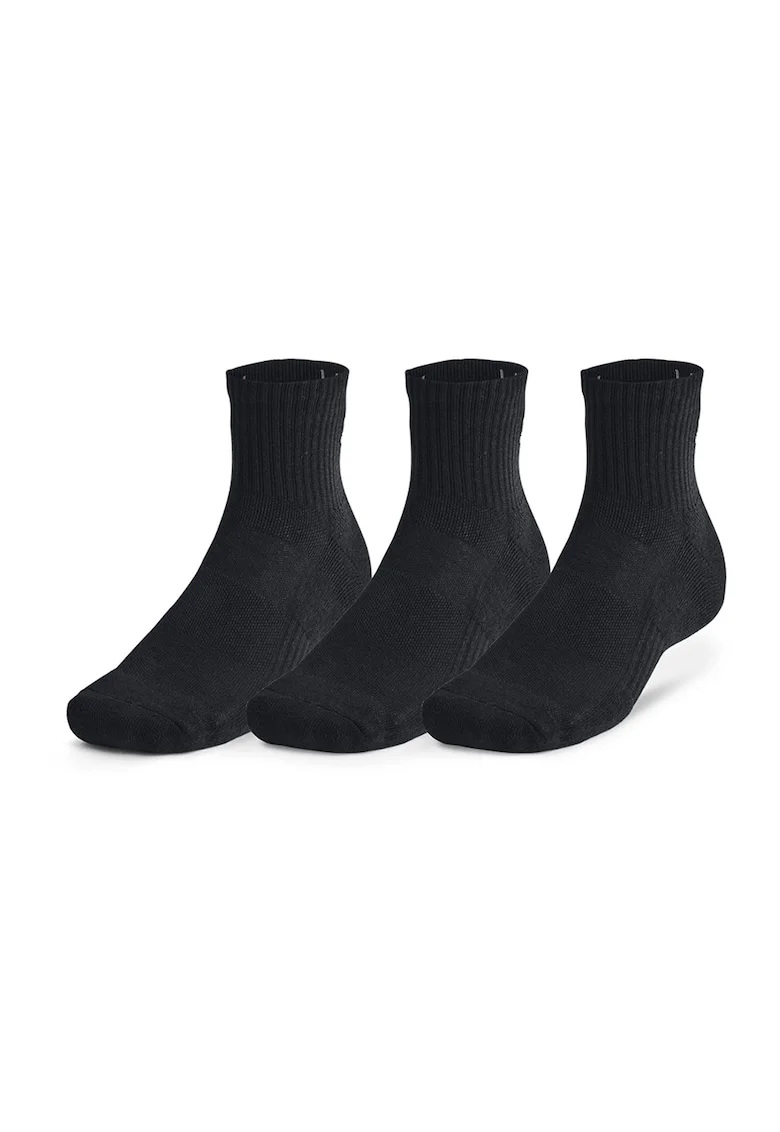 Set de sosete unisex pentru fitness - 3 perechi, Negru