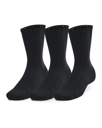 Set de sosete lungi pentru fitness - 3 perechi, Negru