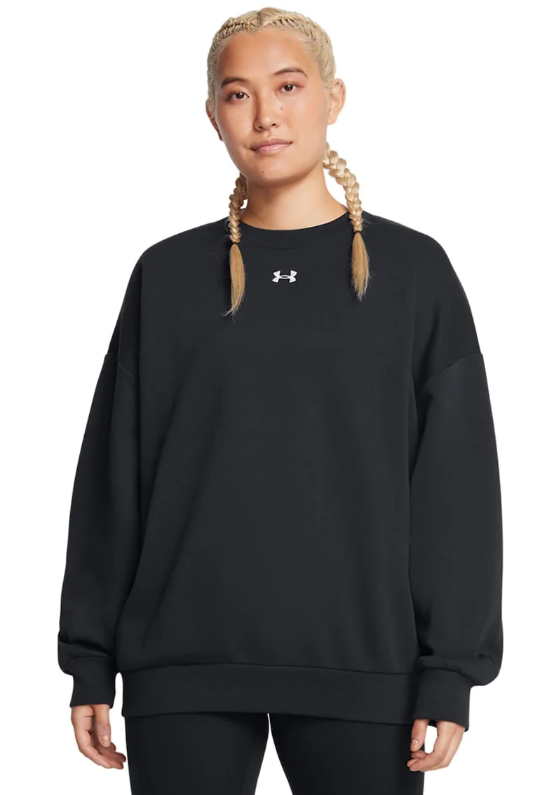 Bluza de trening supradimensionata pentru antrenament Rival, Negru