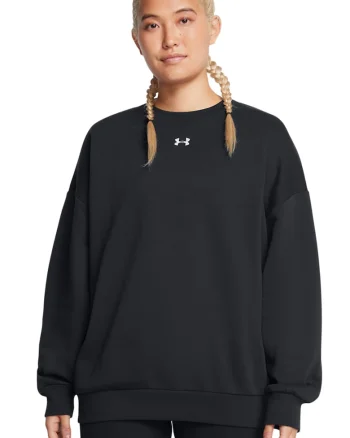 Bluza de trening supradimensionata pentru antrenament Rival, Negru