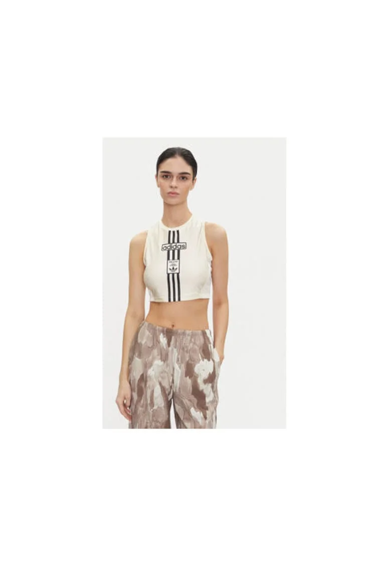 Top crop cu detaliu logo