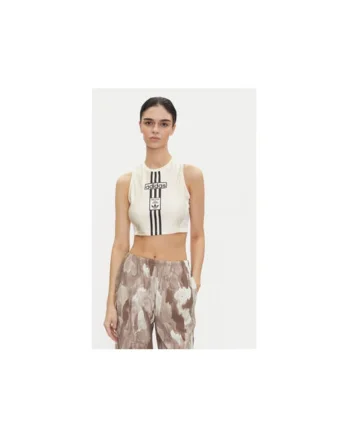 Top crop cu detaliu logo