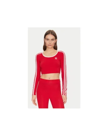 Bluza uni crop cu decolteu rotund