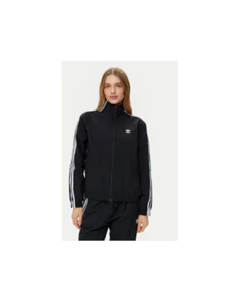 Bluza de trening cu croiala lejera si fermoar