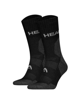 Set de sosete lungi unisex pentru drumetii - 2 perechi, Negru