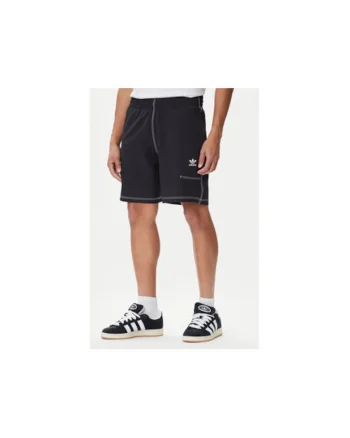 Pantaloni scurti de trening din poliester cu model grafic