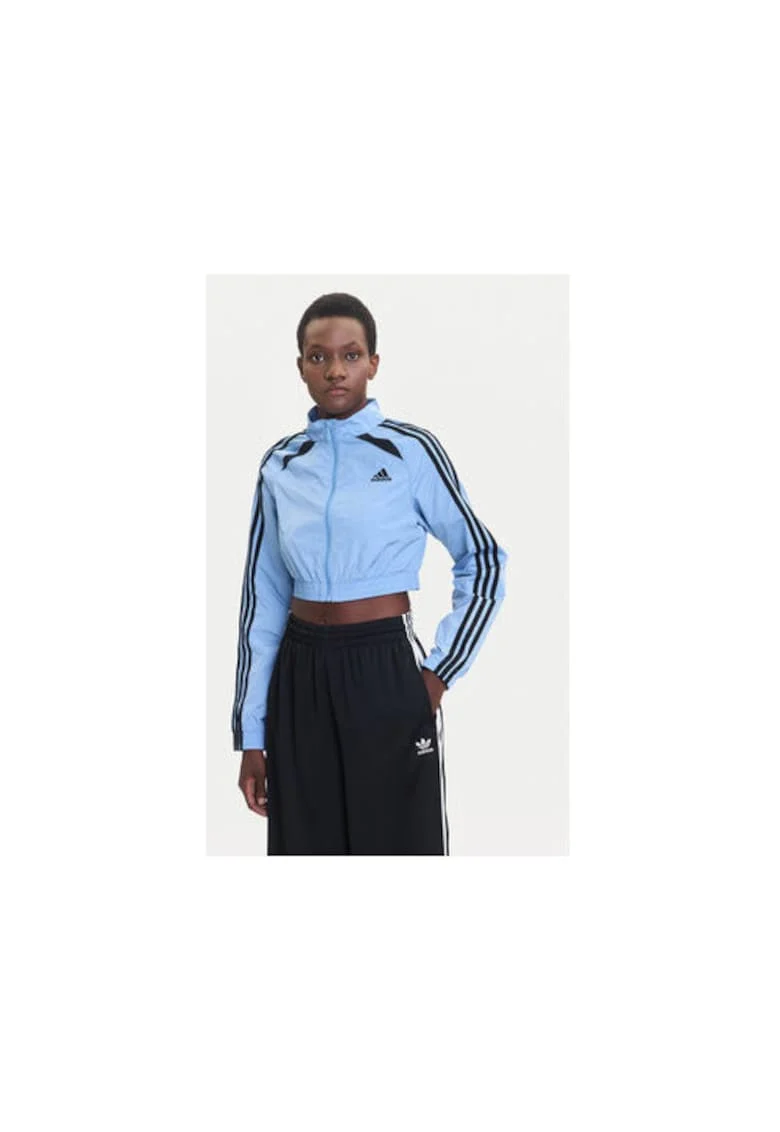 Bluza de trening din amestec de poliamida cu fermoar