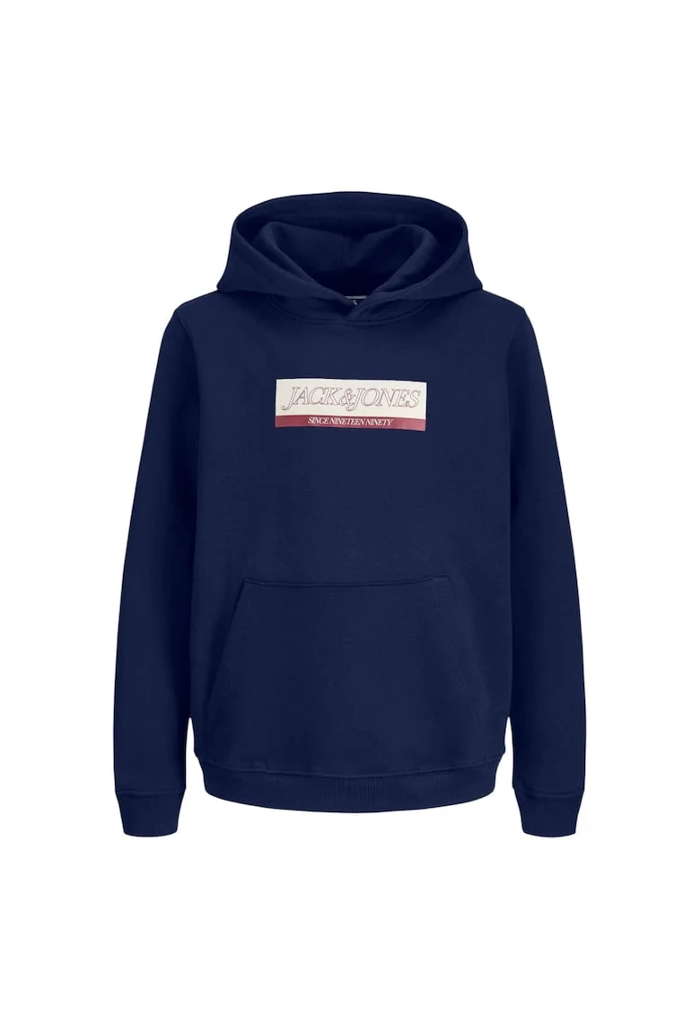 Hanorac JACK &JONES Inwood Block Branding JNR 50129, Albastru