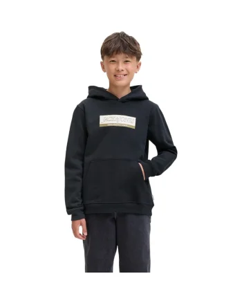 Hanorac JACK &JONES Inwood Block Branding JNR 50124, Negru
