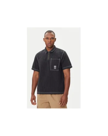 Tricou polo din bumbac cu striatii