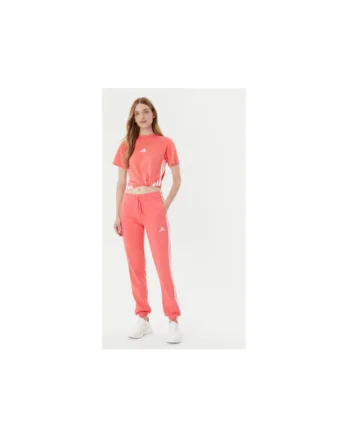 Pantaloni de trening cu insertii elastice in talie si pe mansete