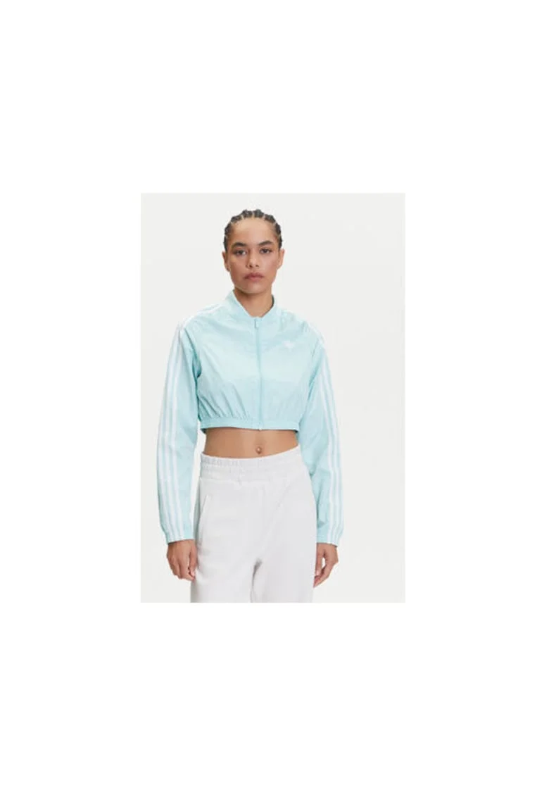 Jacheta crop cu logo