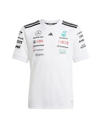 Tricou Motor sport Mercedes, Rosu/Negru/Alb optic