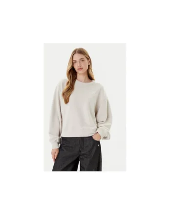 Bluza de trening din bumbac cu decolteu la baza gatului