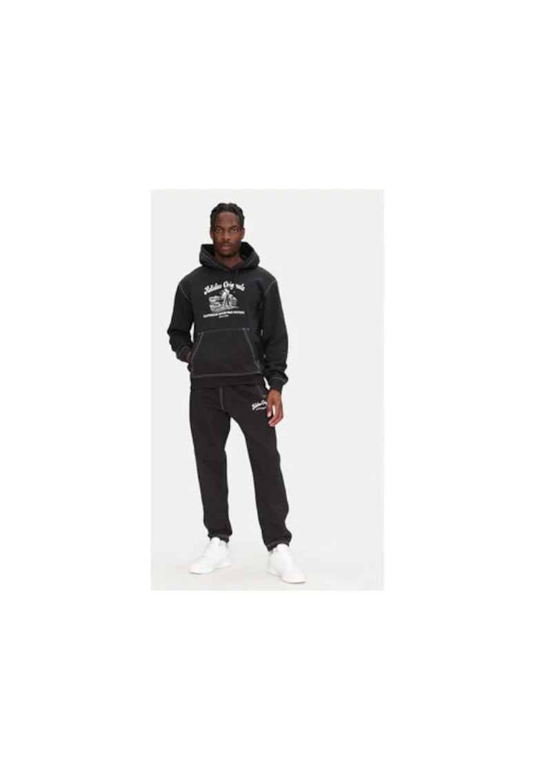 Pantaloni de trening din bumbac cu detaliu logo
