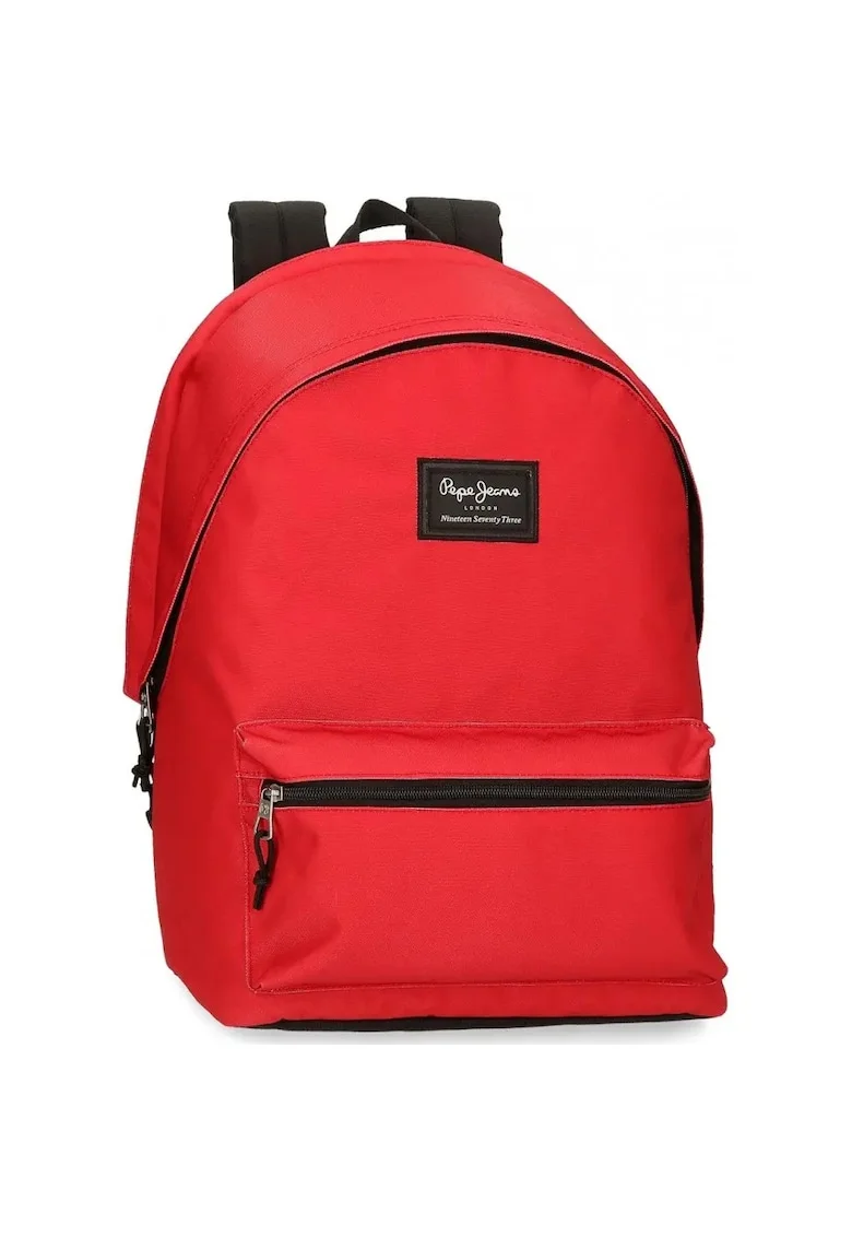 Rucsac laptop, Pepe Jeans Aris Evergreen, 2 compartimente, rosu, 31x44x15 cm