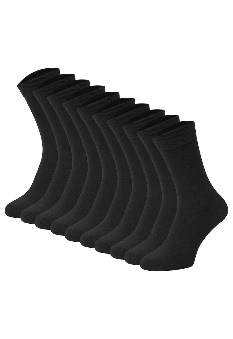 Set de sosete lungi - 10 perechi, Negru