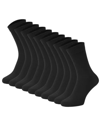 Set de sosete lungi - 10 perechi, Negru