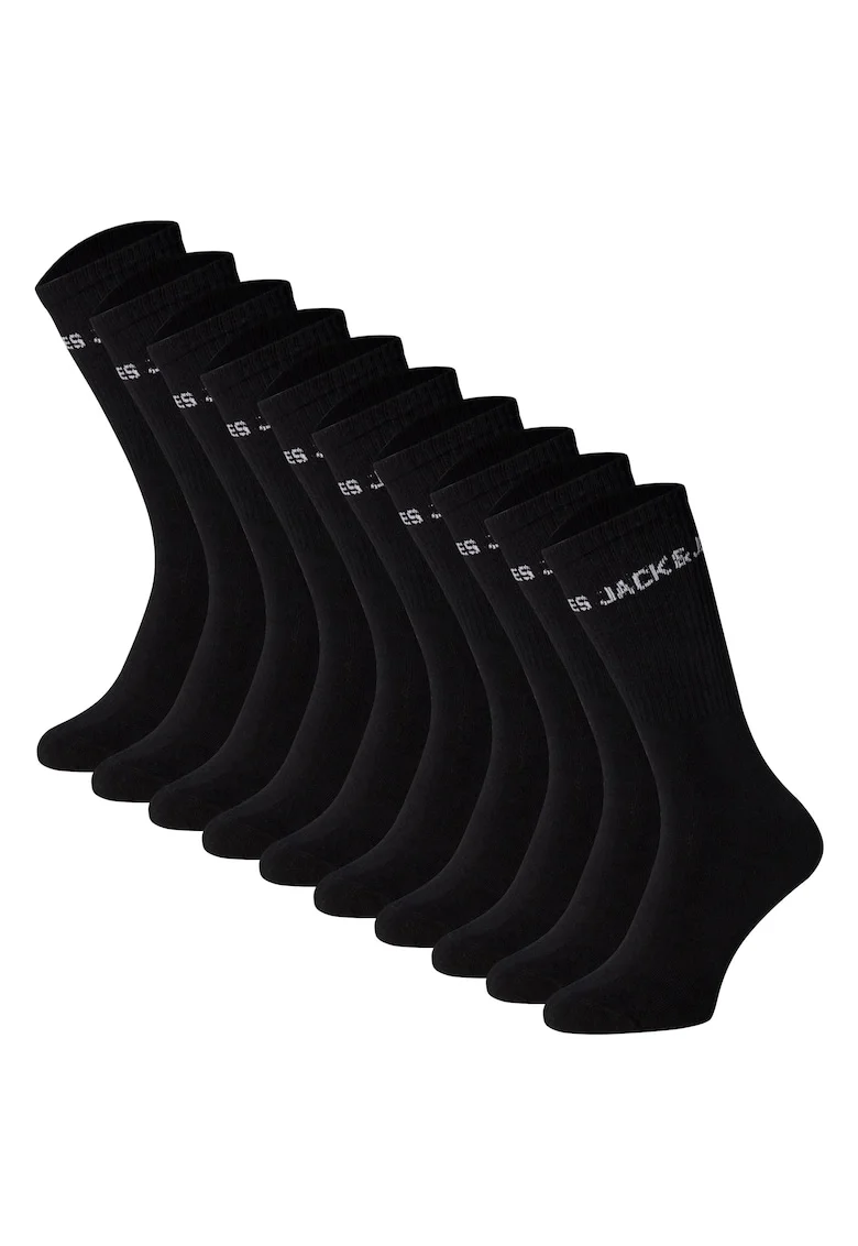 Set de sosete lungi - 10 perechi, Negru