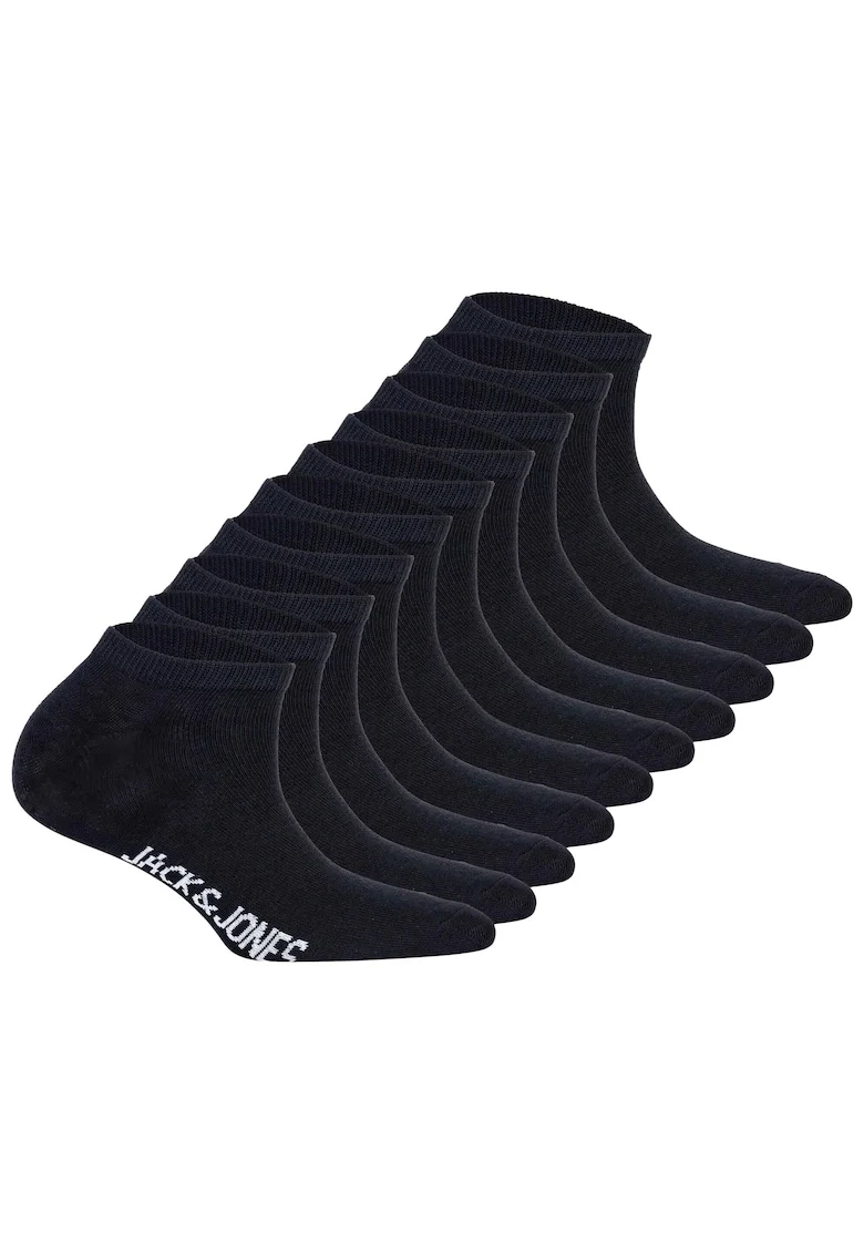 Set de sosete pana la glezna - 10 perechi, Negru