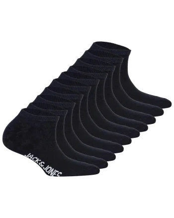 Set de sosete pana la glezna - 10 perechi, Negru