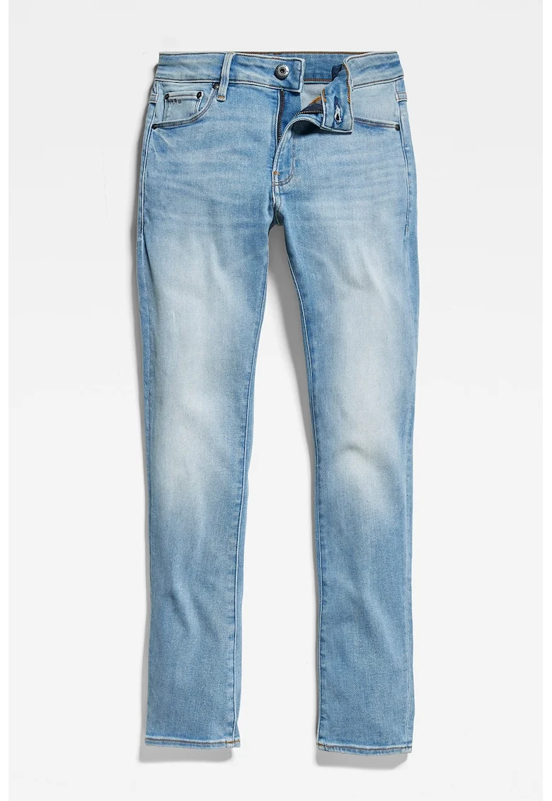 Blugi skinny cu aspect decolorat, Albastru pastel