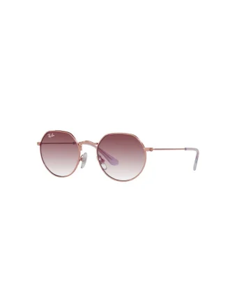 Ochelari de soare rotunzi cu rama metalica Junior Jack, Auriu rose,