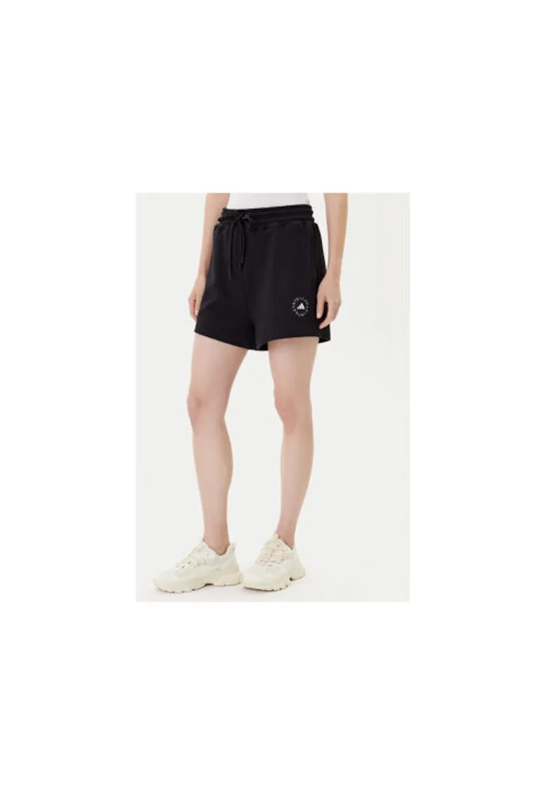 Pantaloni scurti sport cu logo lateral