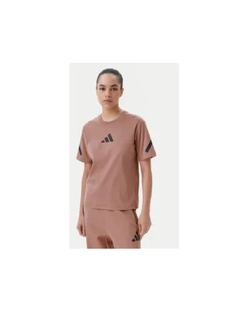 Tricou cu decolteu la baza gatului si imprimeu logo