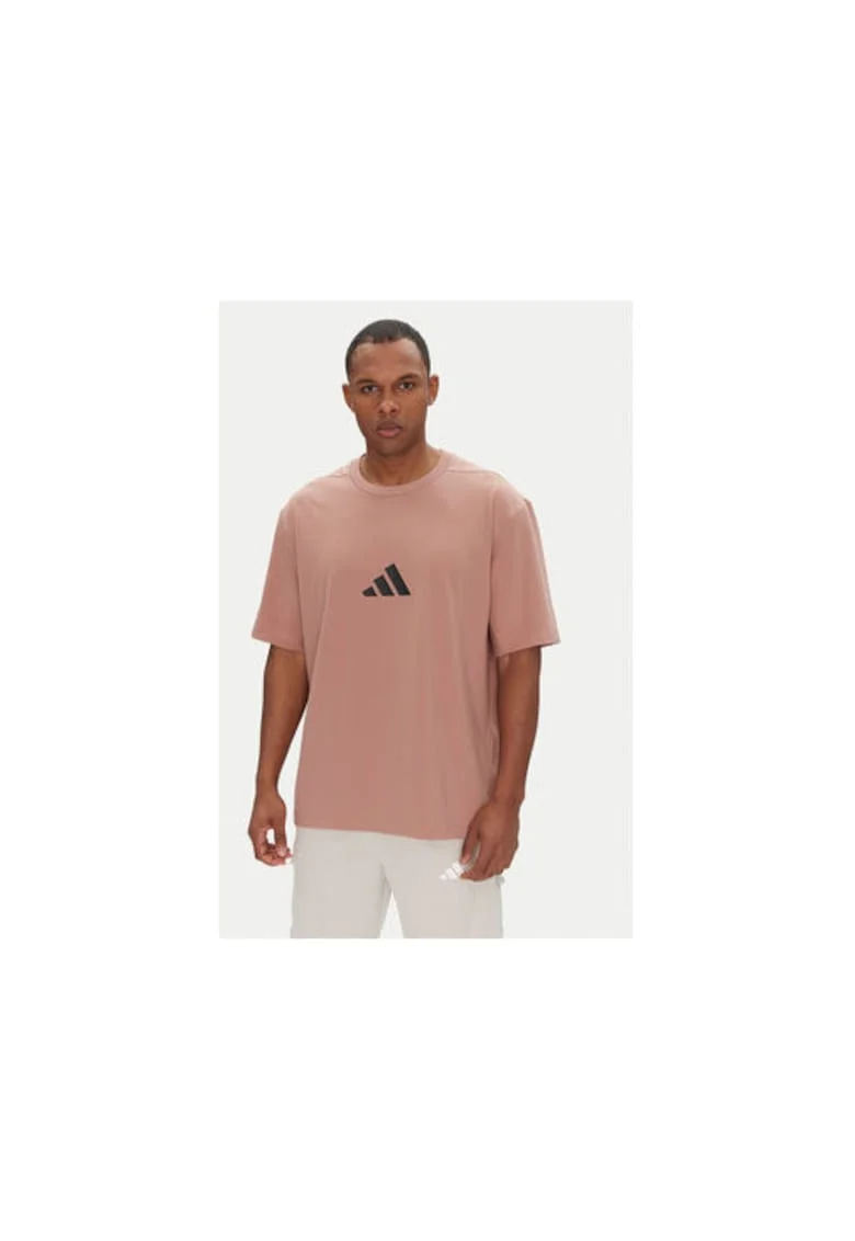 Tricou cu maneci cazute si imprimeu logo