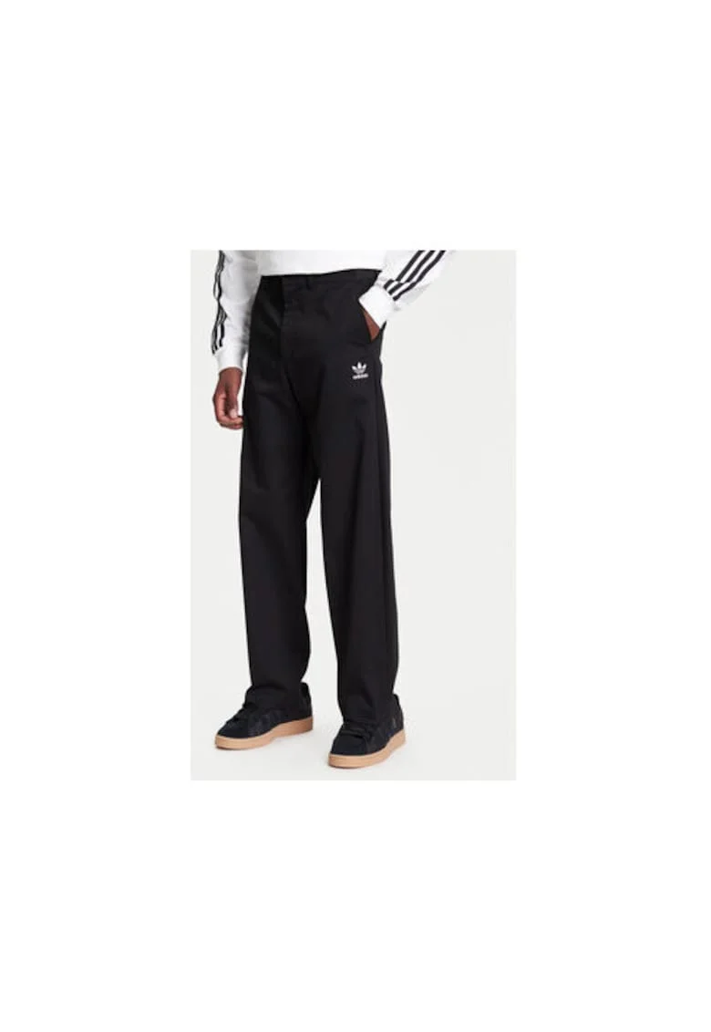 Pantaloni drepti cu logo