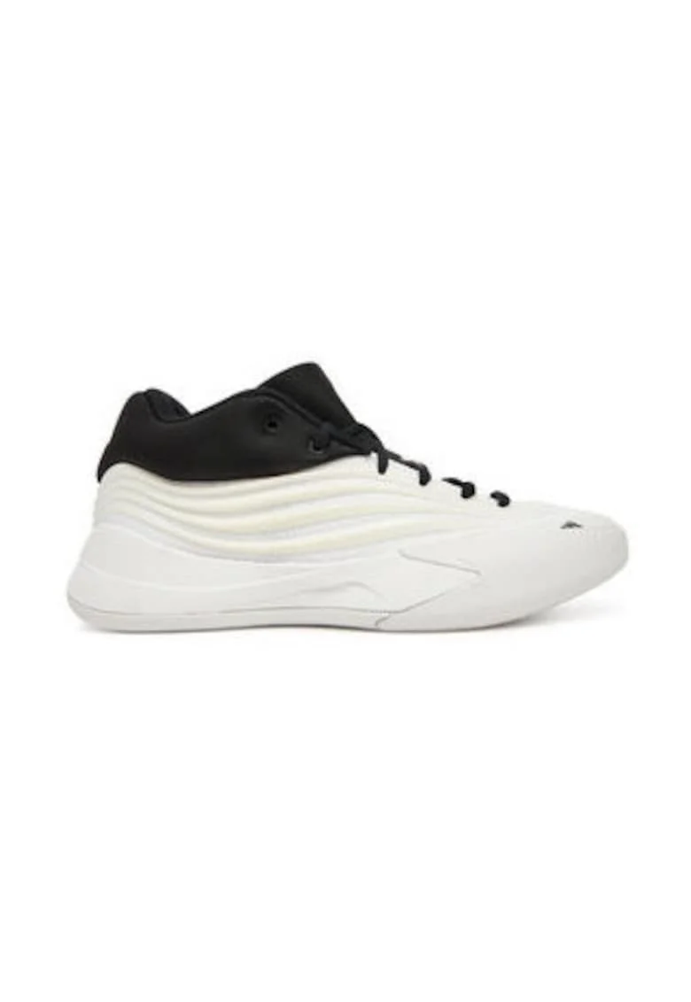 Pantofi din material textil cu model colorblock pentru baschet