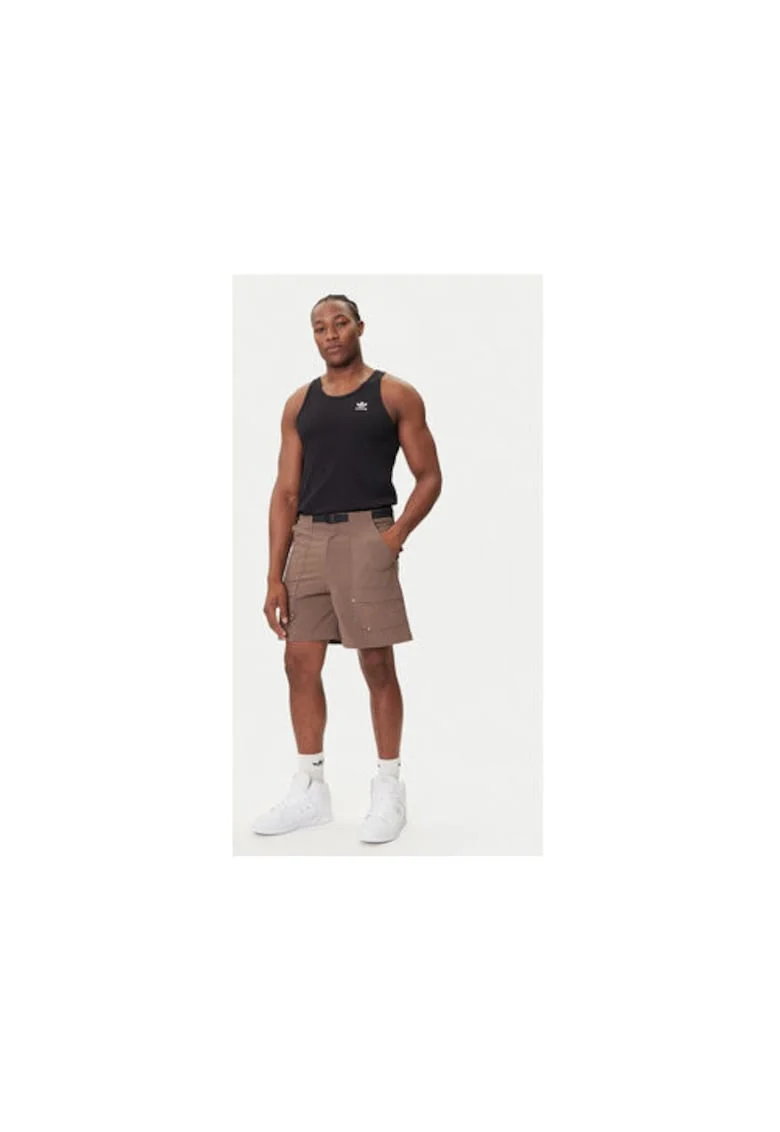 Pantaloni scurti din material textil cu buzunare cargo