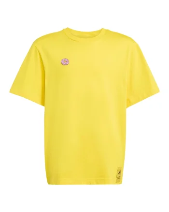 Tricou uni din bumbac cu maneci cazute