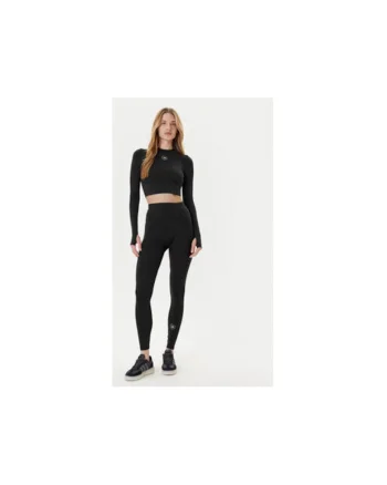 Bluza de fitness crop cu logo