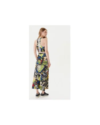 Rochie printata cu decupaje
