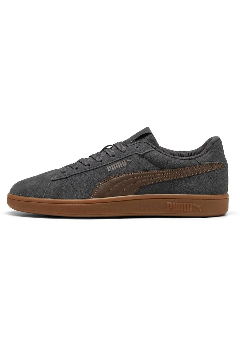 Pantofi sport Smash 3.0 de piele intoarsa cu insertii de piele, Gri
