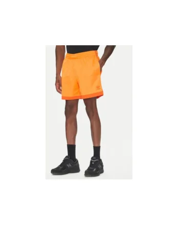 Pantaloni scurți sport cu imprimeu, Portocaliu