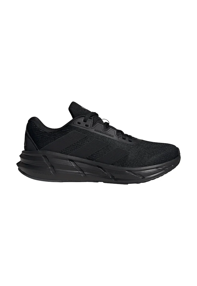 Pantofi Questar 3 cu aspect tricotat pentru alergare, Negru