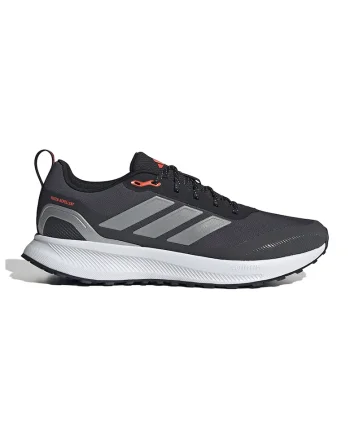 Pantofi Runfalcon 5 cu finisaj rezistent la apa, pentru alergare, Gri/Negru stins