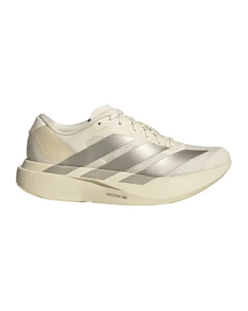 Pantofi Adizero EVO din material textil cu logo metalizat, pentru alergare, Bej